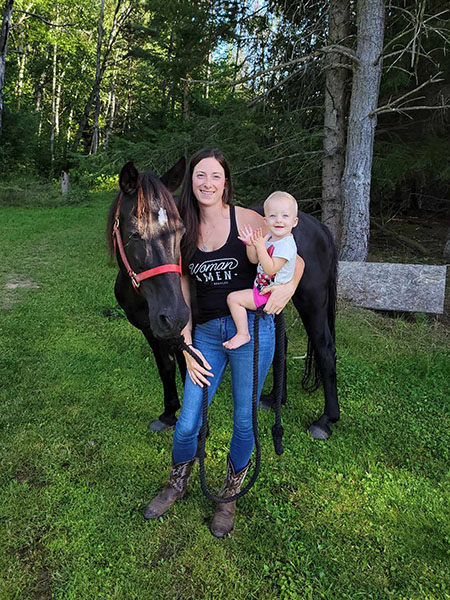 Walk-about horse finally returns to his family