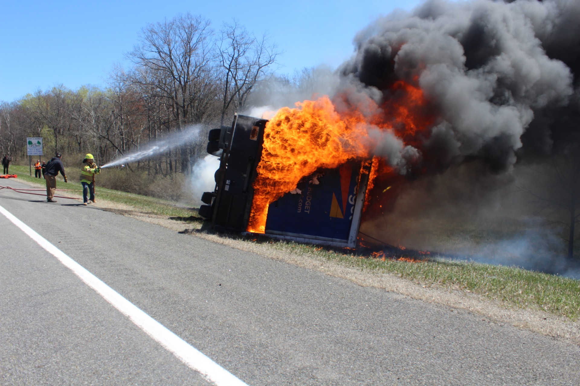 Two-vehicle crash closes M-72, one sent for treatment